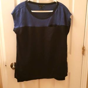 Banana Republic mixed media top